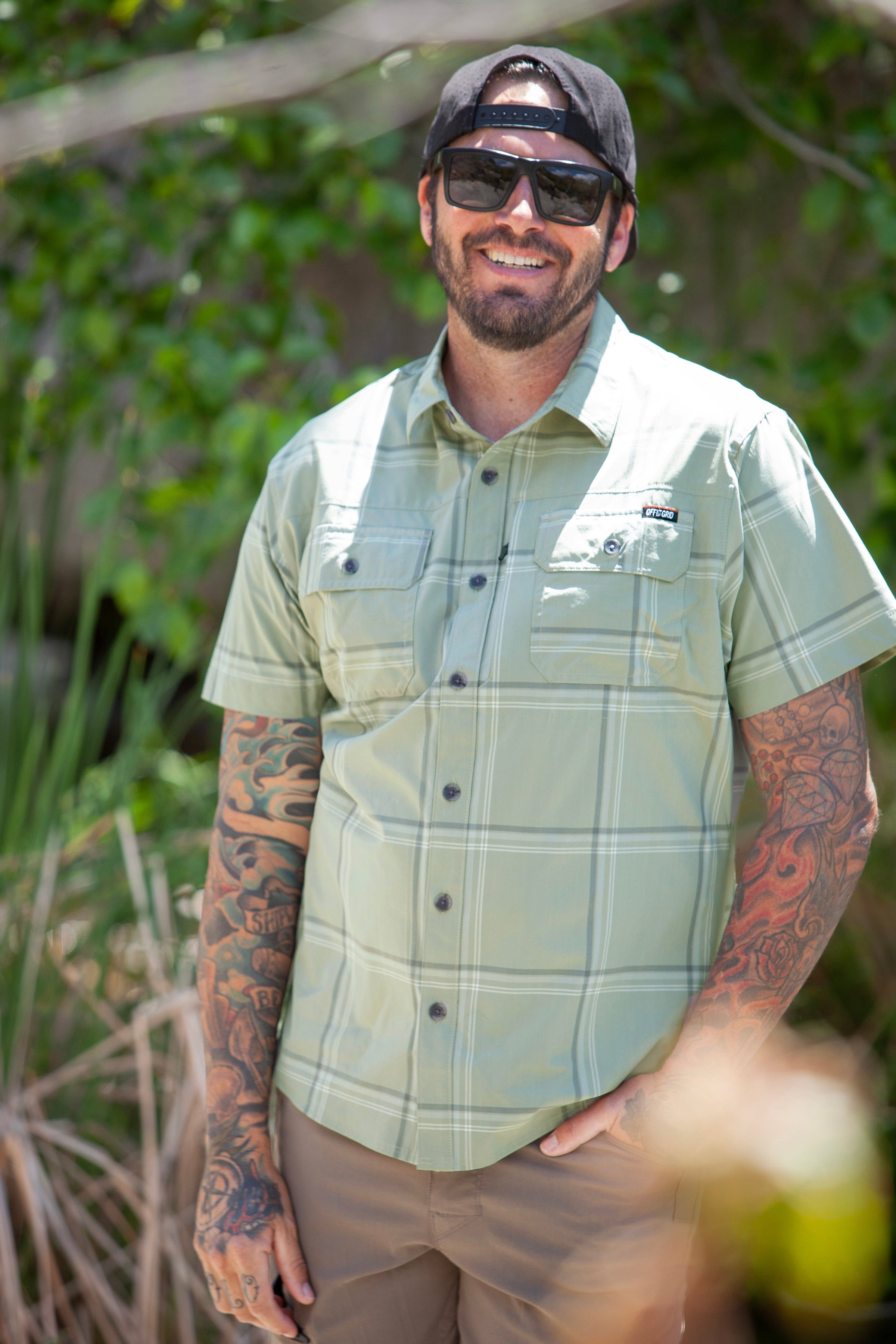 Camisa Jack Knife SS - Verde Salvia