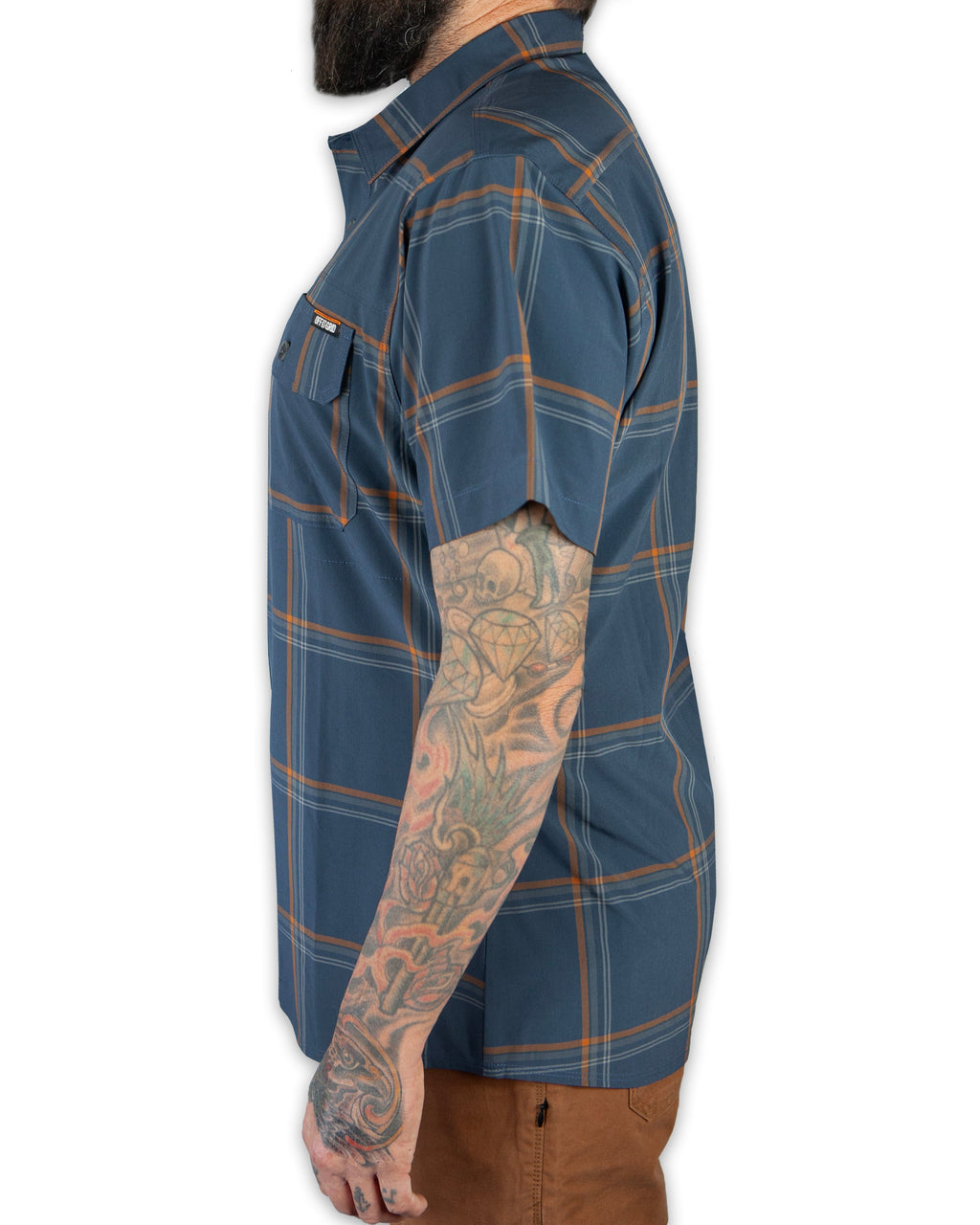 Camisa Jack Knife SS - Gris Azul Oscuro