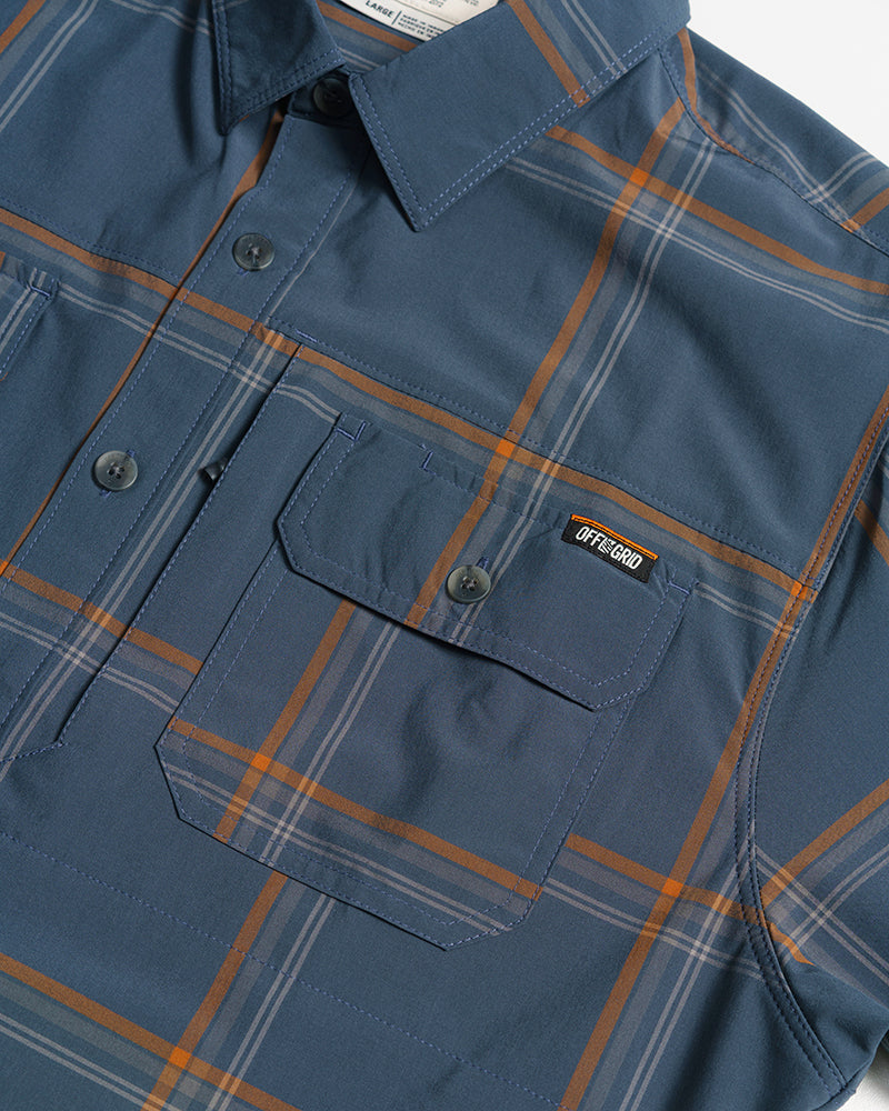Camisa Jack Knife SS - Gris Azul Oscuro