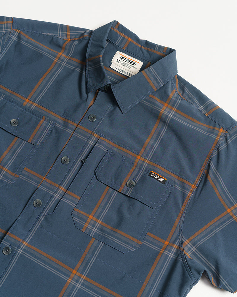 Camisa Jack Knife SS - Gris Azul Oscuro