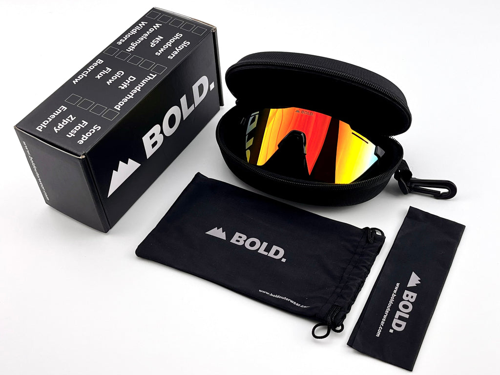 BOLD Gafas de Sol de Rendimiento – Gafas para Ciclismo de Montaña, Esquí y Uso Diario