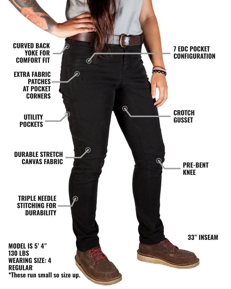 Pantalón Kestral para mujer - Negro