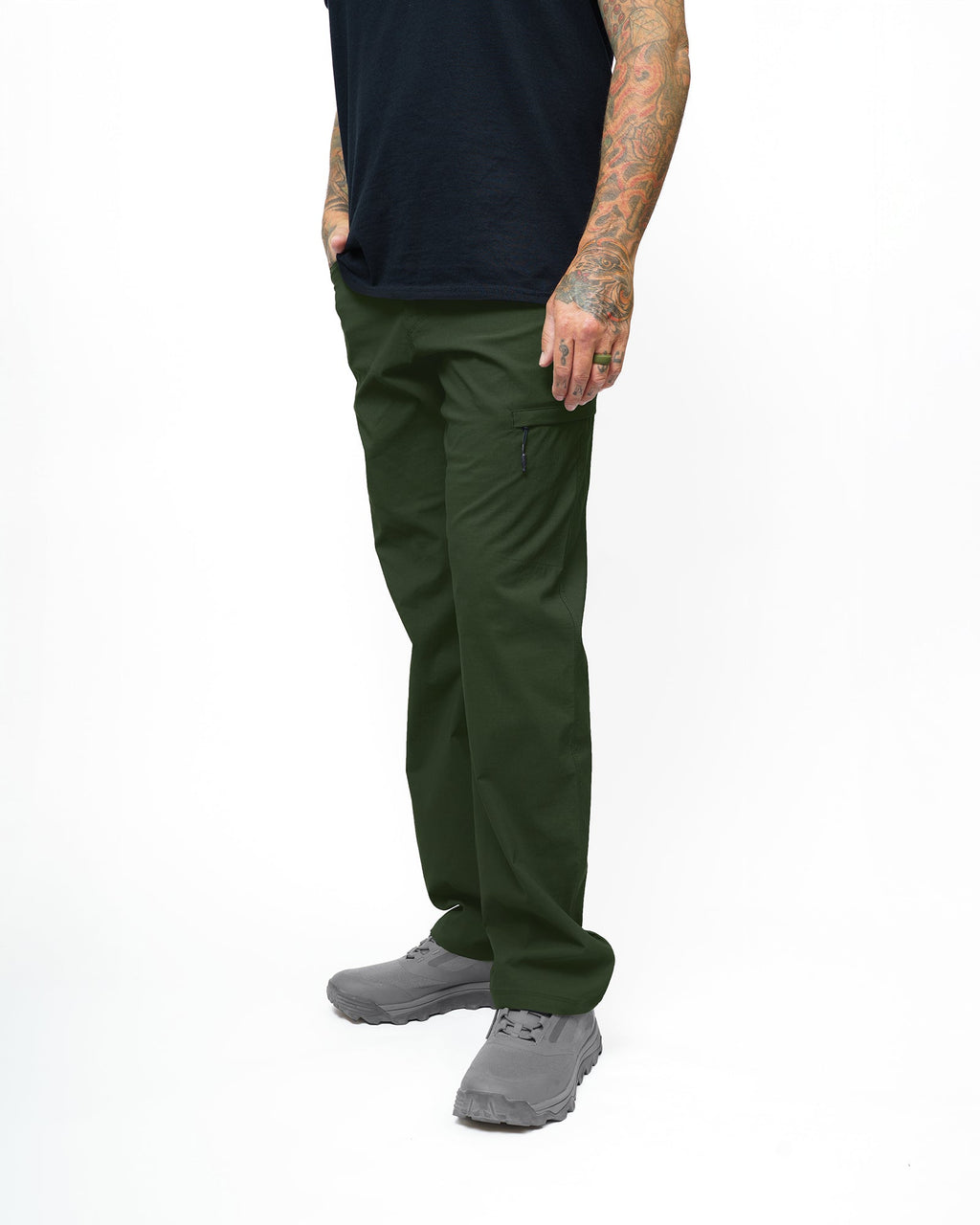 Pantalón Lancer de corte estándar - Verde oscuro