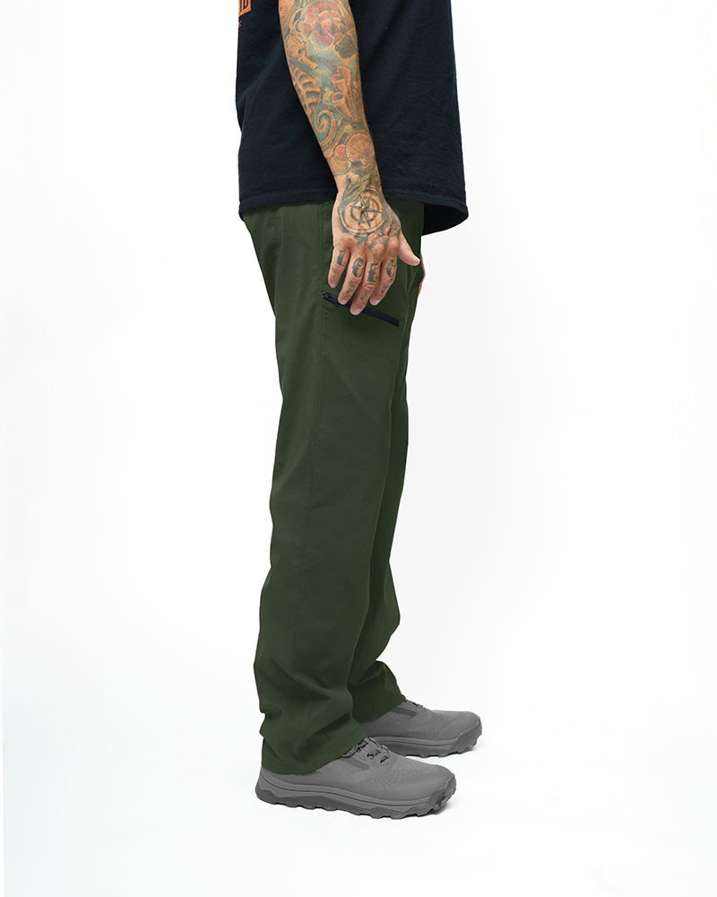 Pantalón Lancer de corte estándar - Verde oscuro