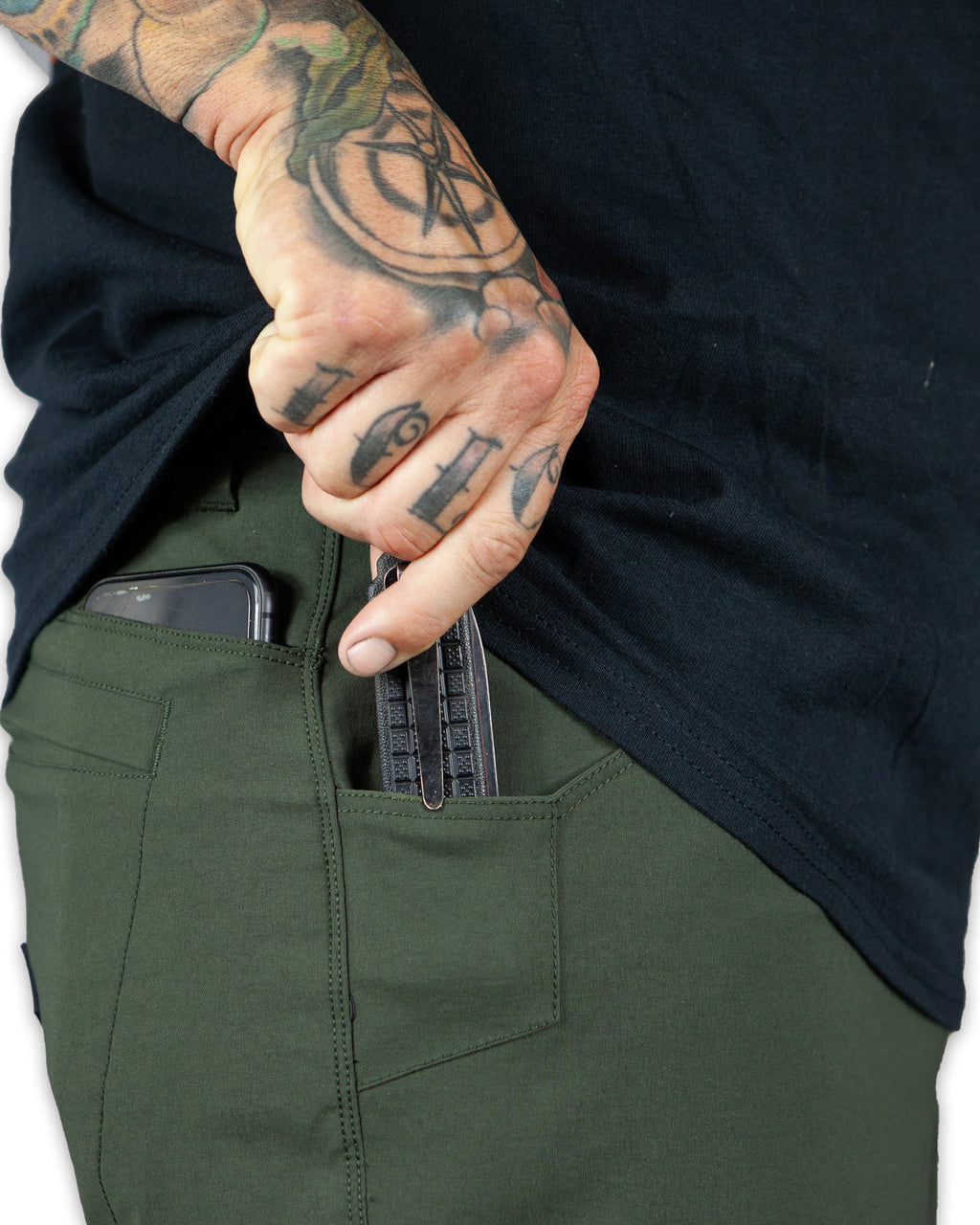 Pantalón Lancer de corte estándar - Verde oscuro