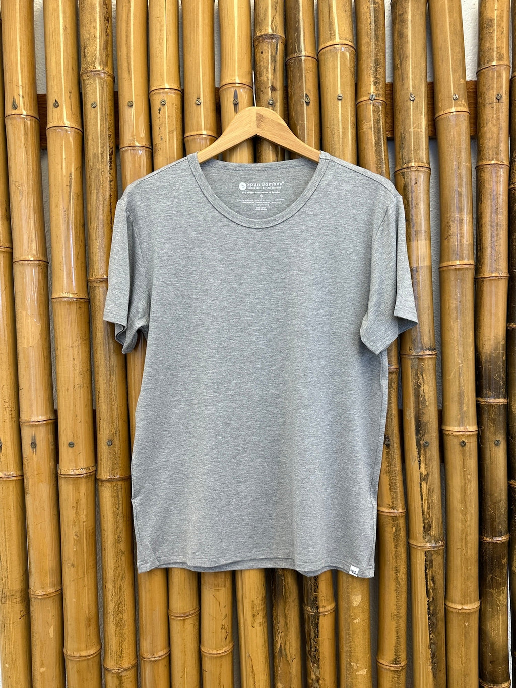 Camiseta de manga corta de bambú suave para hombre