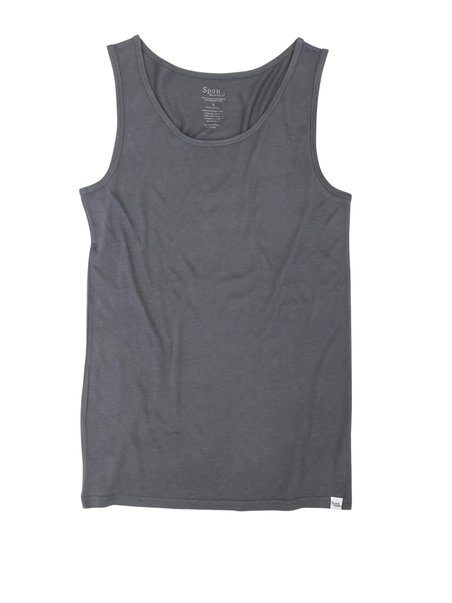 Nueva camiseta sin mangas de bambú viscosa/algodón orgánico para hombre