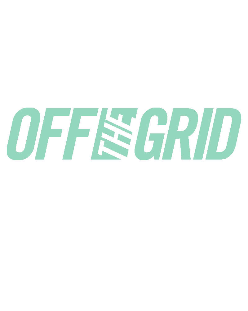 CALCOMANÍA DE LOGOTIPO SÓLIDO OFF THE GRID - 7 Colores