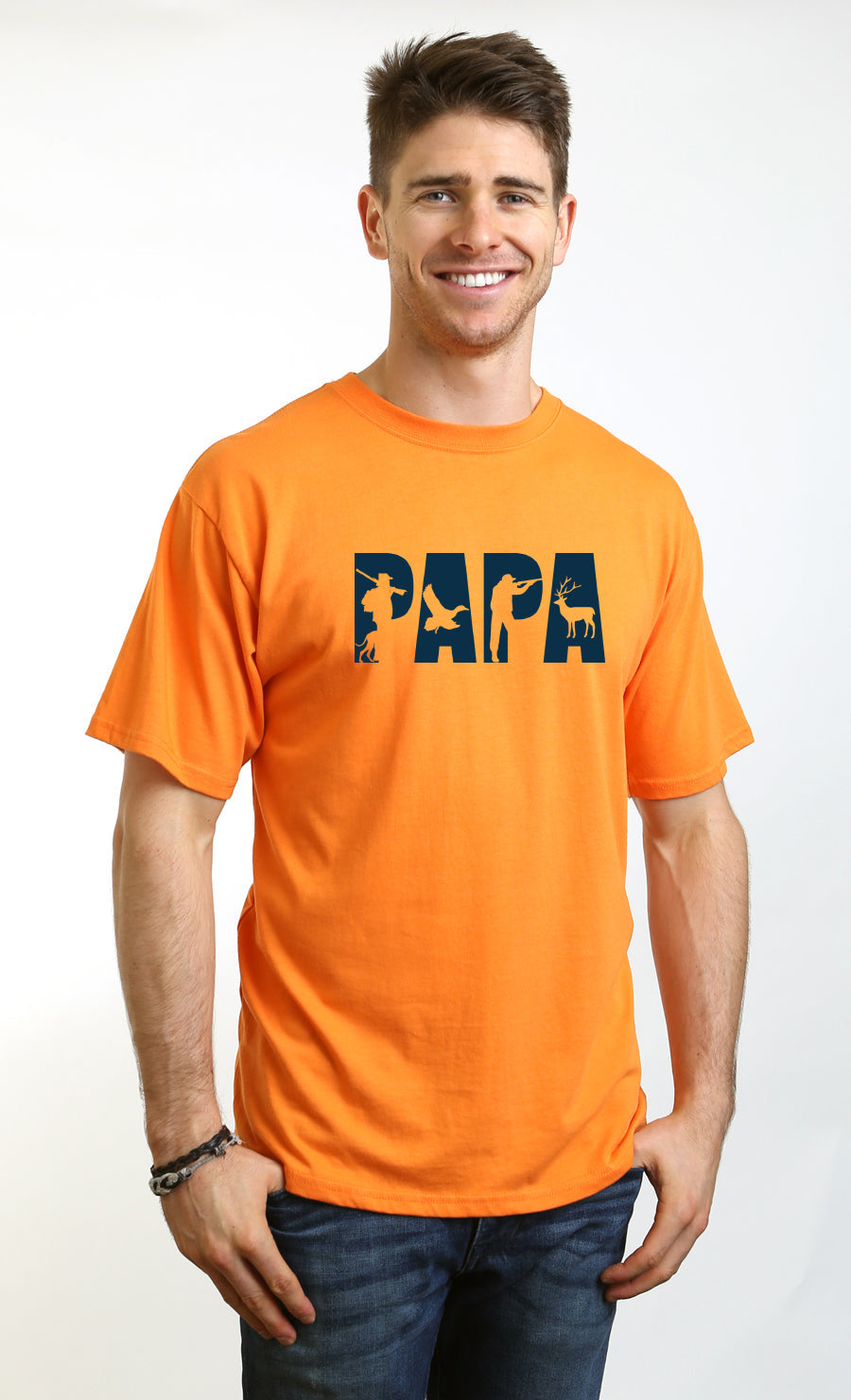 Camiseta gráfica de manga corta de bambú/algodón orgánico PAPA para hombre