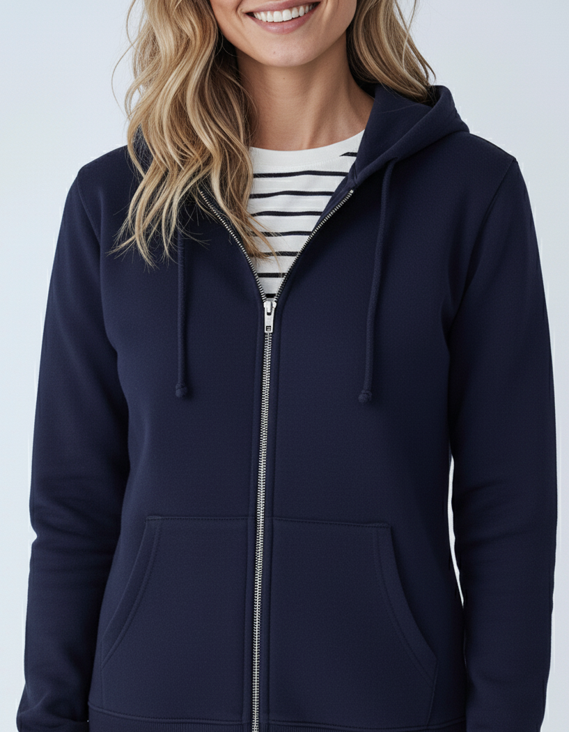 Sudadera con Capucha y Cremallera de Peso Medio P2008