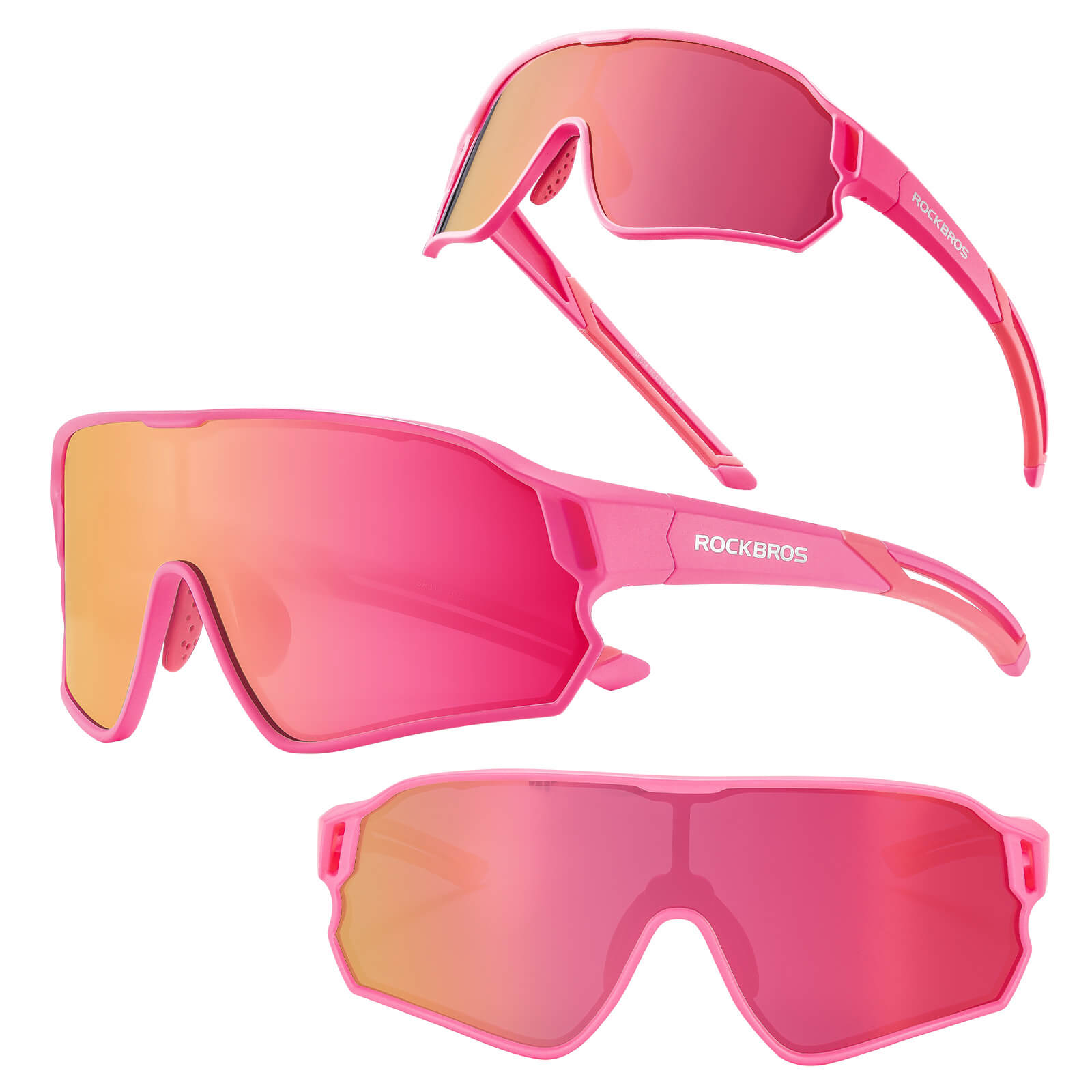 Gafas de sol polarizadas de ciclismo ROCKBROS para niños UV400 Gafas de bicicleta