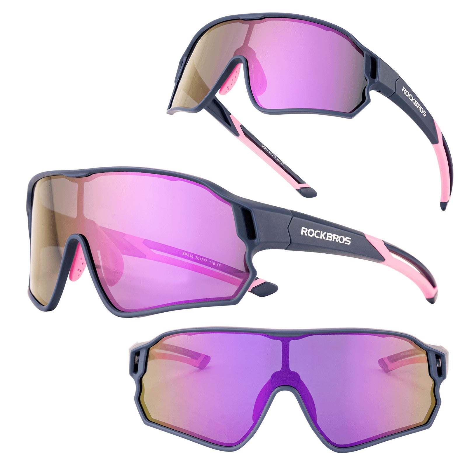 Gafas de sol polarizadas de ciclismo ROCKBROS para niños UV400 Gafas de bicicleta