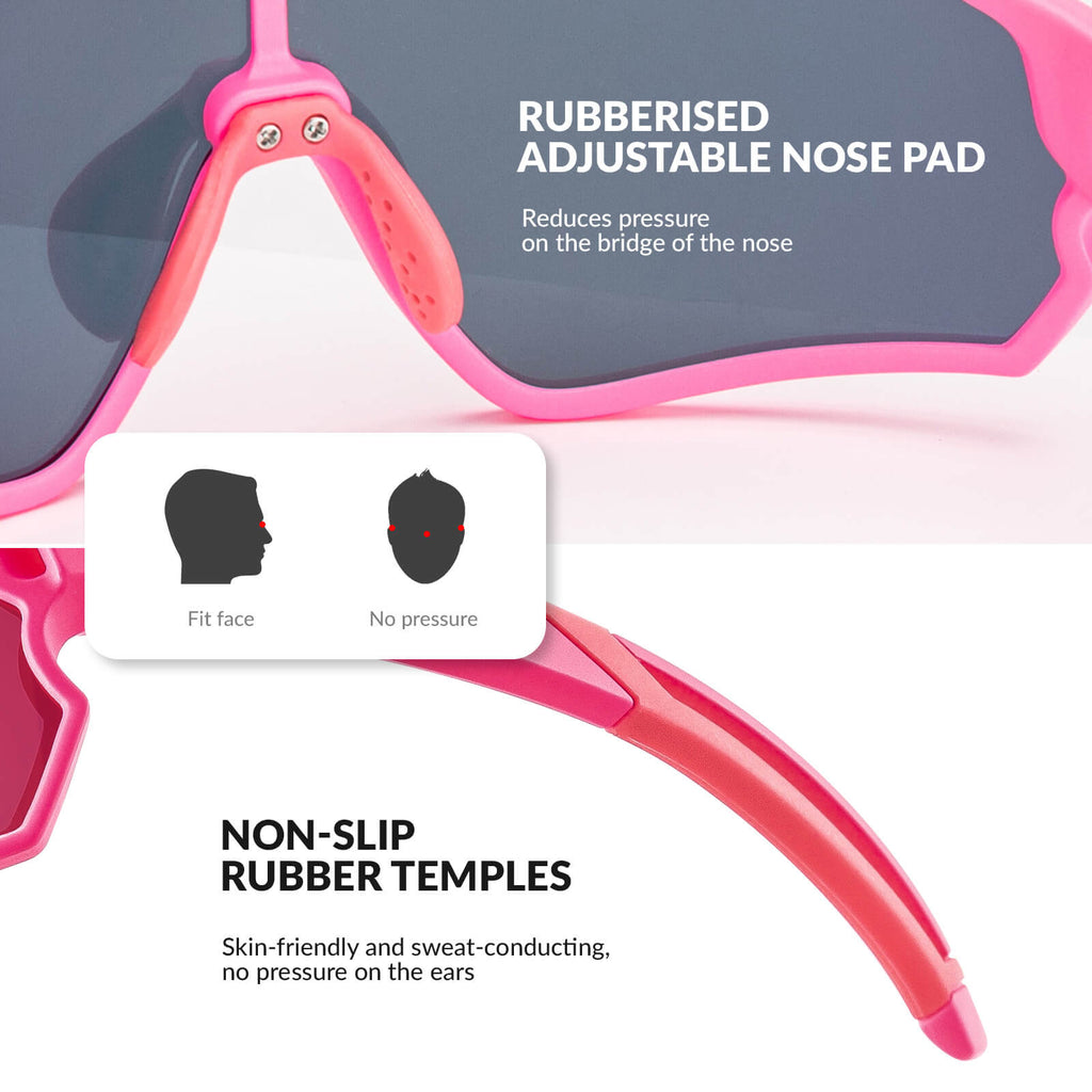 Gafas de sol polarizadas de ciclismo ROCKBROS para niños UV400 Gafas de bicicleta