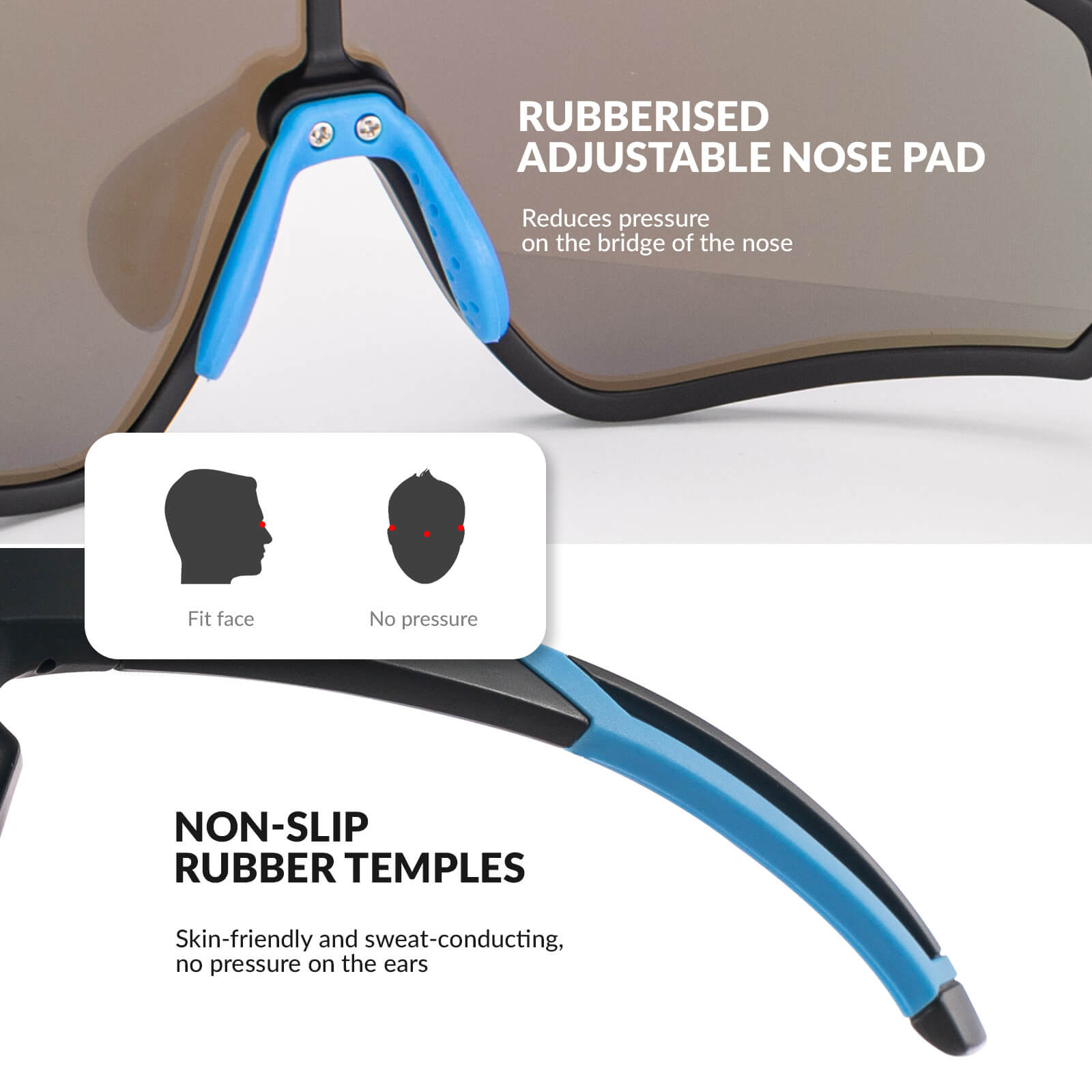 Gafas de sol polarizadas de ciclismo ROCKBROS para niños UV400 Gafas de bicicleta