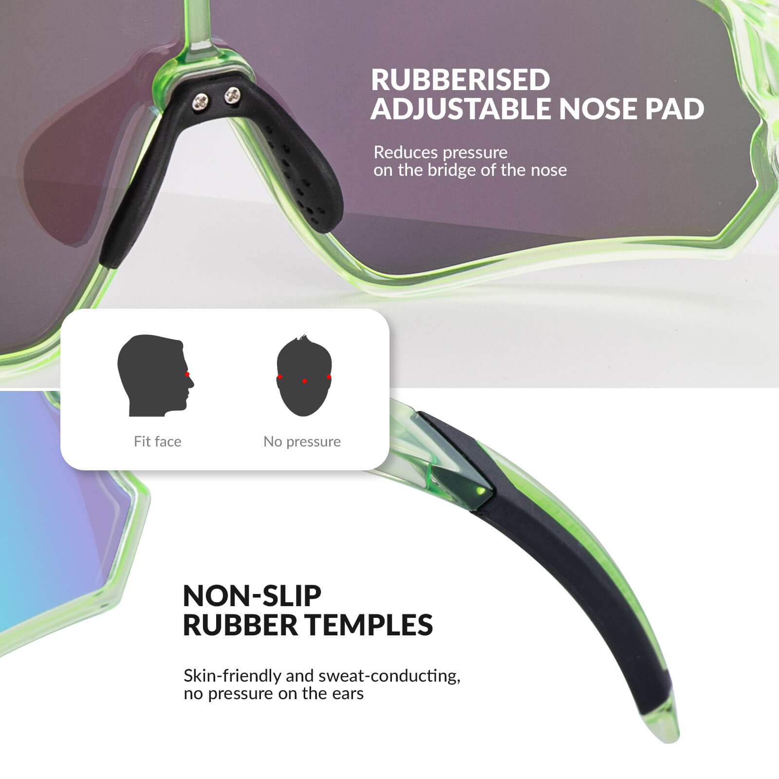 Gafas de sol polarizadas de ciclismo ROCKBROS para niños UV400 Gafas de bicicleta