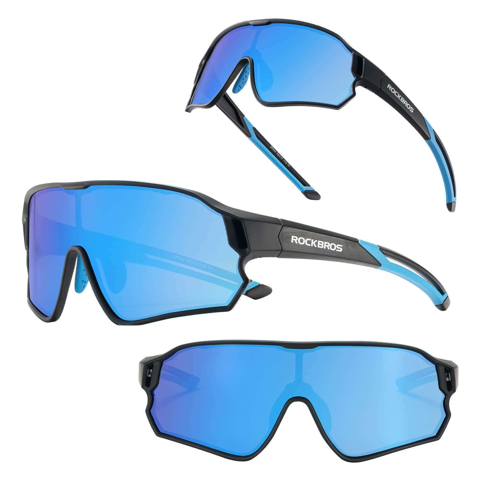 Gafas de sol polarizadas de ciclismo ROCKBROS para niños UV400 Gafas de bicicleta