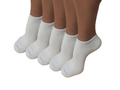 Calcetines de viscosa de bambú unisex sin vista hasta el tobillo color natural - Paquete de 5