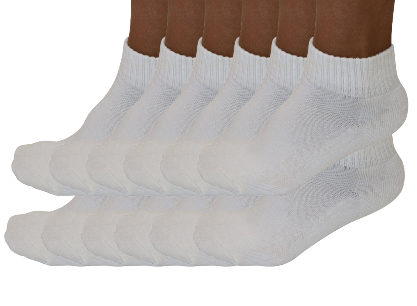 Crew Bamboo Viscose Socks Unisex Natural Color - 12-pack