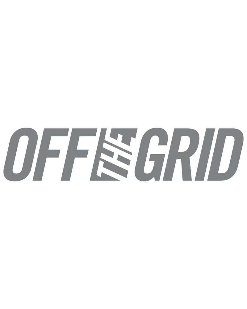 CALCOMANÍA DE LOGOTIPO SÓLIDO OFF THE GRID - 7 Colores