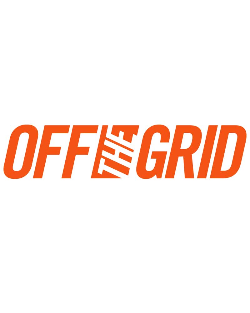 CALCOMANÍA DE LOGOTIPO SÓLIDO OFF THE GRID - 7 Colores