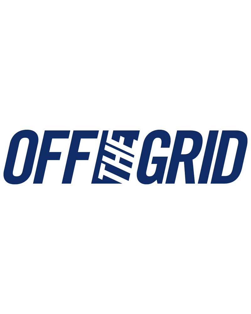 CALCOMANÍA DE LOGOTIPO SÓLIDO OFF THE GRID - 7 Colores