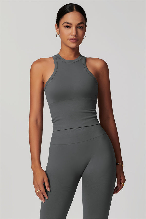 Conjunto de dos piezas de top corto y leggings Delight