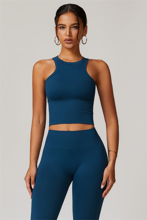 Conjunto de dos piezas de top corto y leggings Delight