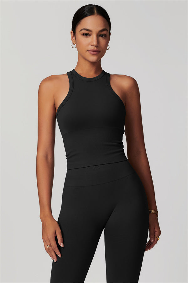 Conjunto de dos piezas de top corto y leggings Delight