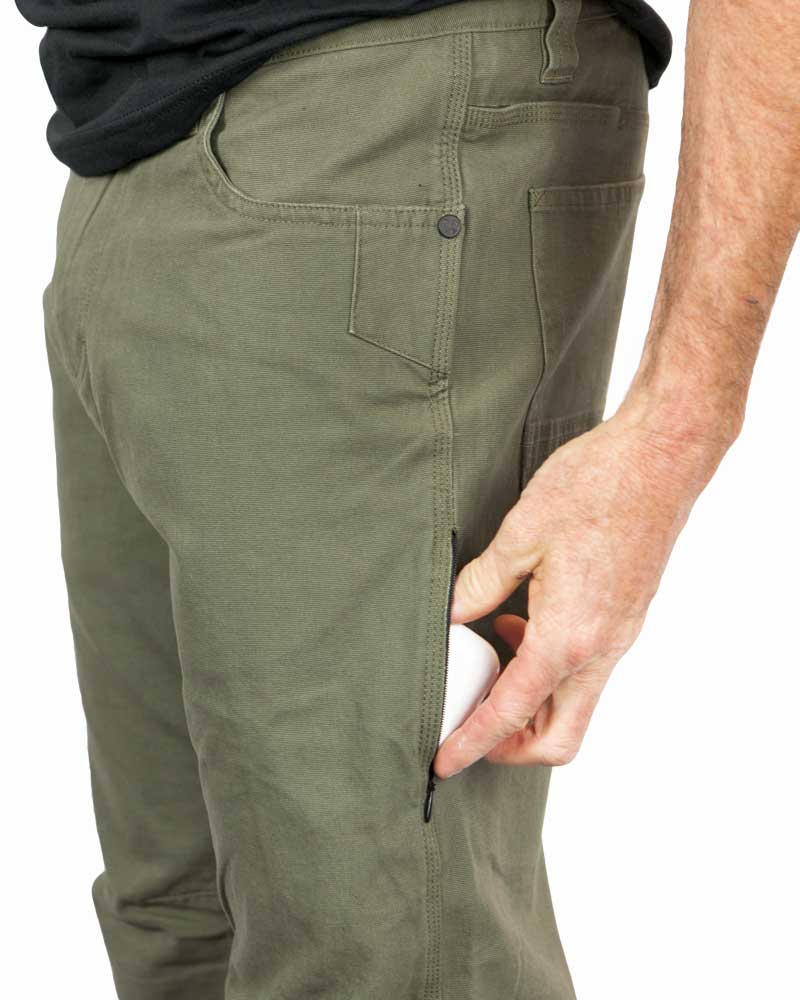 Pantalones de corte estándar Trailblazer - Verde olivo oscuro