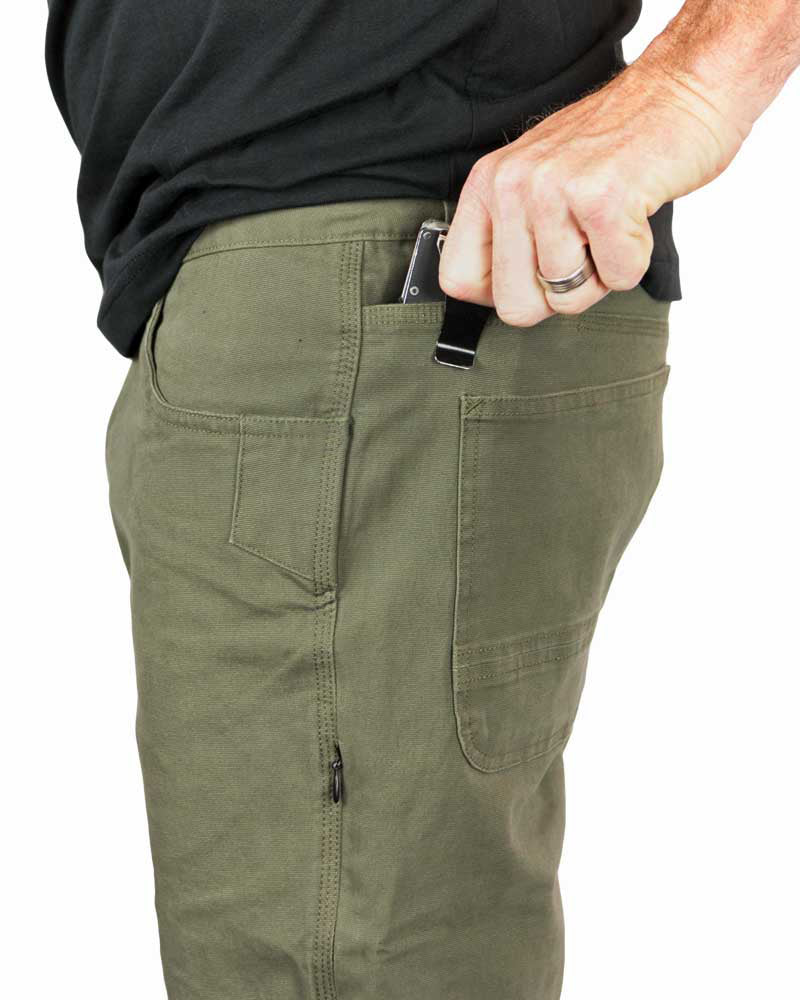 Pantalones Trailblazer Corte Entallado - Oliva Oscuro