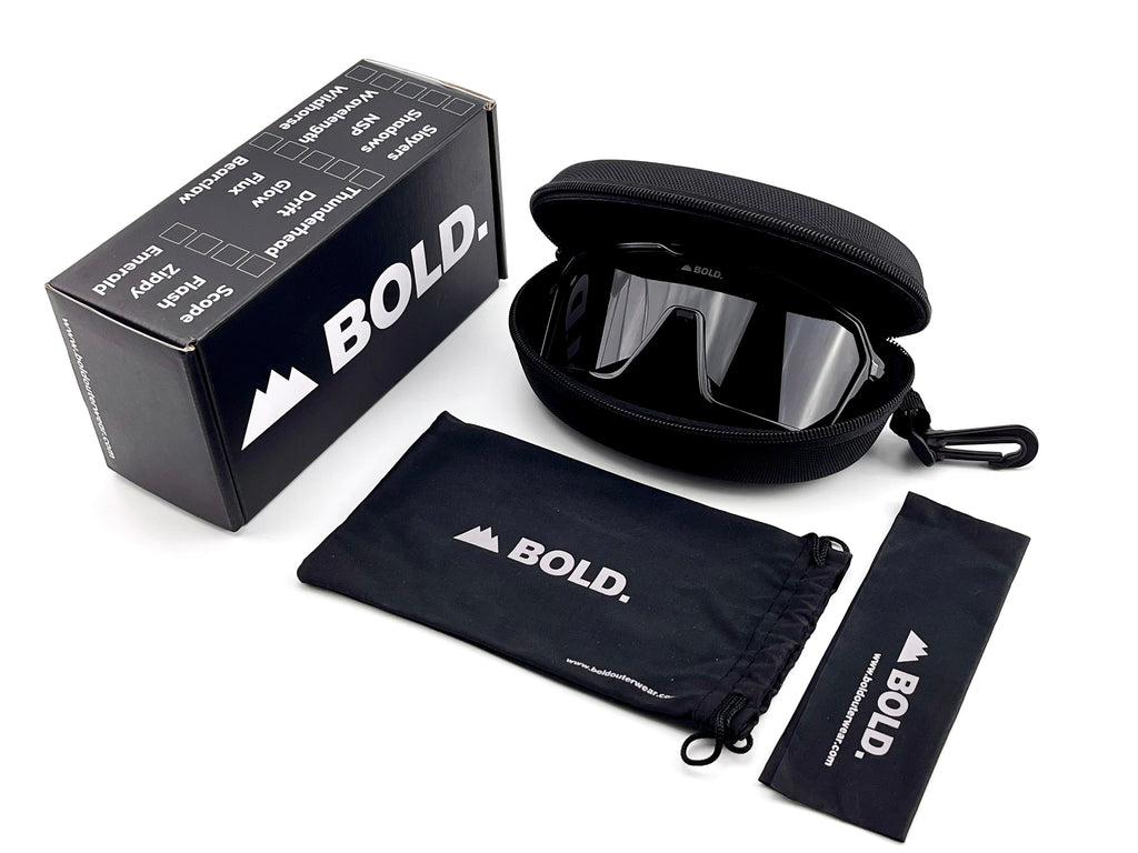 Gafas de sol de rendimiento BOLD Flux – Gafas para ciclismo de montaña, esquí y uso diario