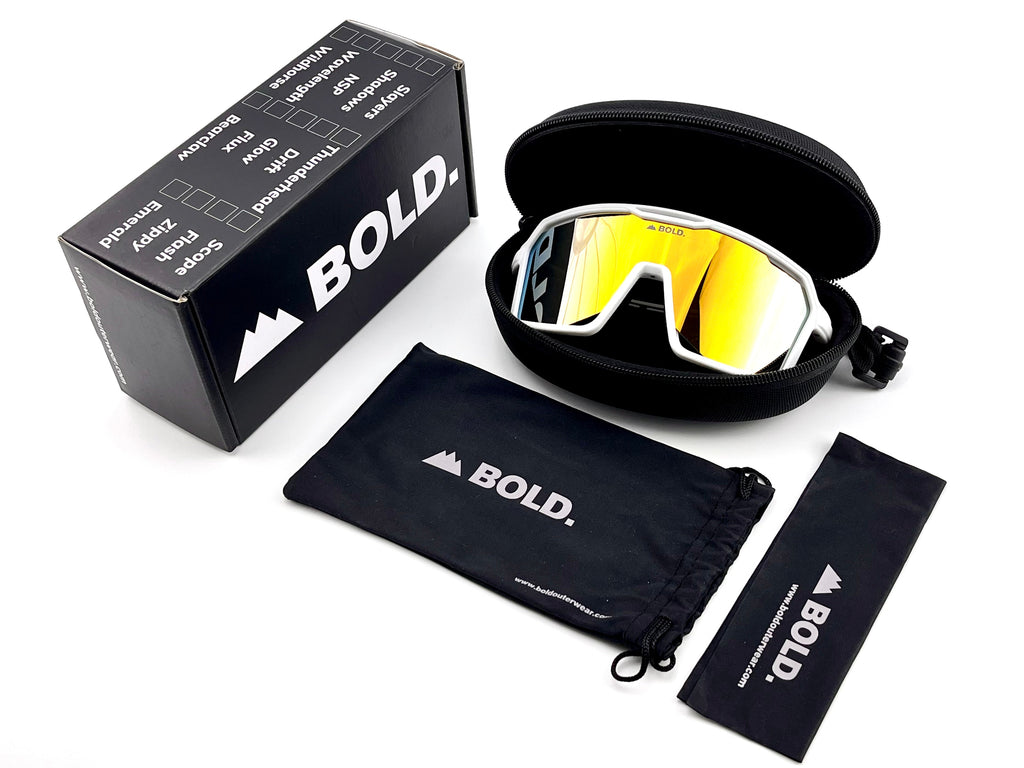 Gafas de sol de rendimiento BOLD Flux – Gafas para ciclismo de montaña, esquí y uso diario