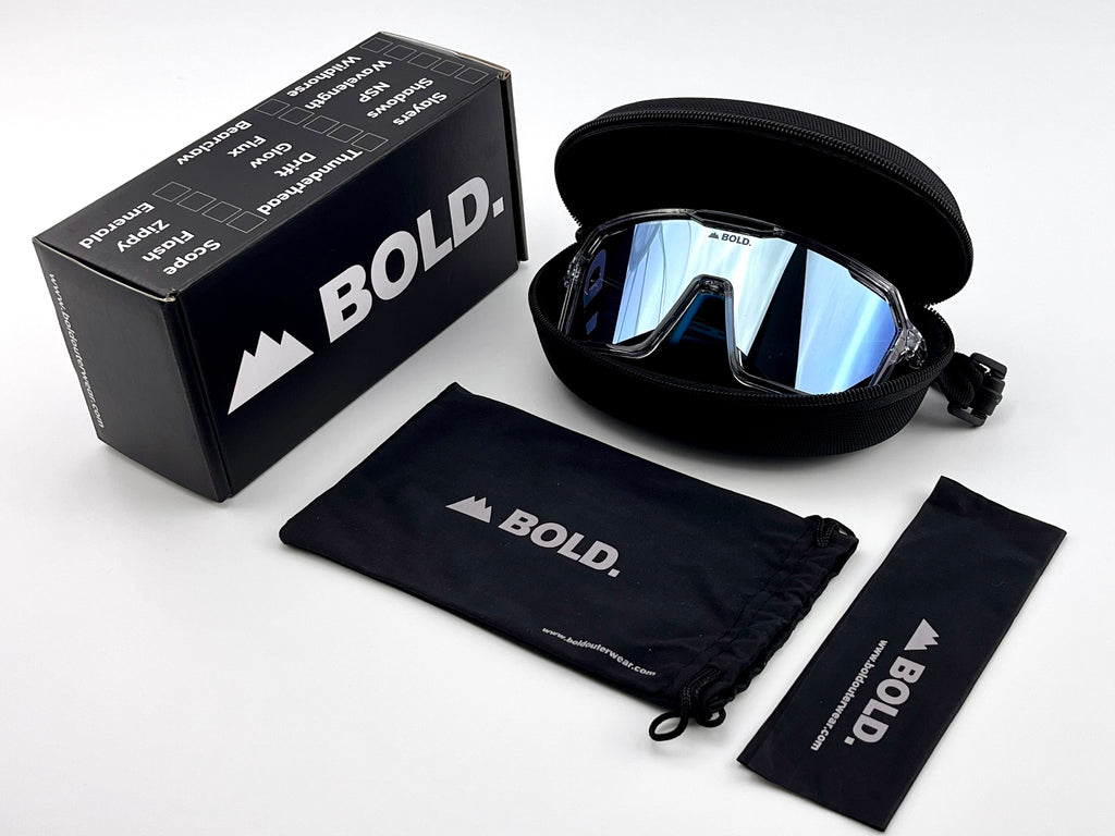 Gafas de sol de rendimiento BOLD Flux – Gafas para ciclismo de montaña, esquí y uso diario