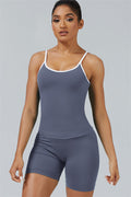 Conjunto de 2 piezas de top corto y pantalón corto Elevate New Crop
