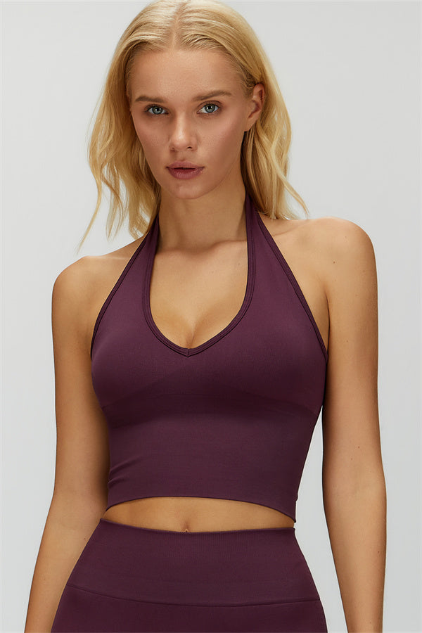 El conjunto de 2 piezas de top halter y shorts Delight