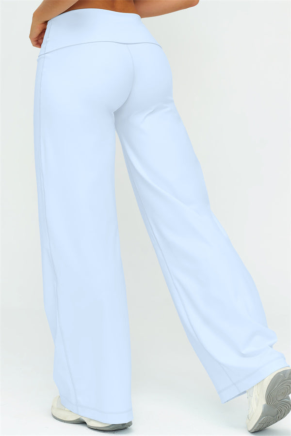 Conjunto de 2 piezas de top halter Twirl y pantalón de pierna recta