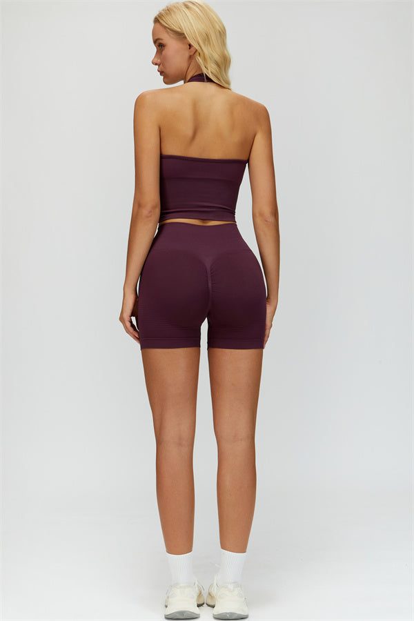 El conjunto de 2 piezas de top halter y shorts Delight