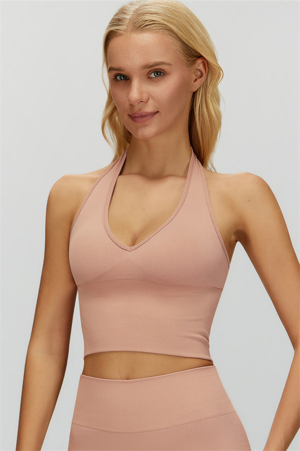 El conjunto de 2 piezas de top halter y shorts Delight