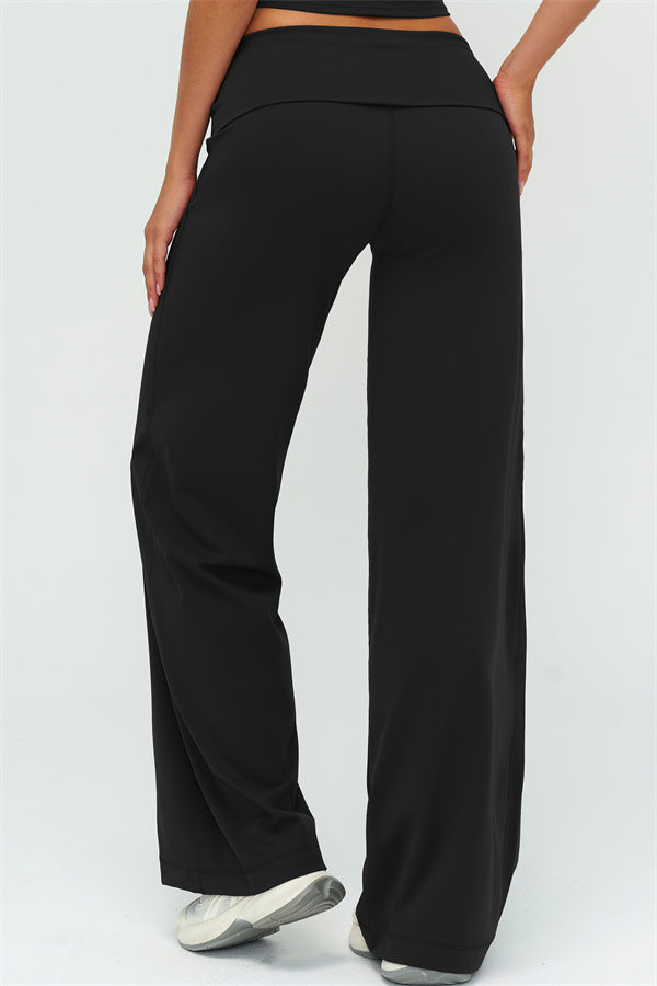 Conjunto de 2 piezas de sujetador deportivo y pantalón de pierna recta Twirl