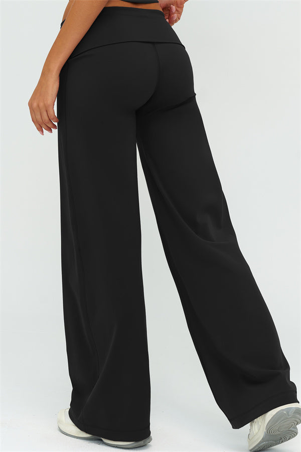 Conjunto de 2 piezas de top halter Twirl y pantalón de pierna recta