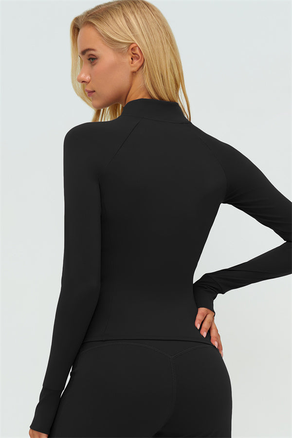 Conjunto de 2 Piezas Chaqueta Twirl con Cremallera y Pantalones de Pierna Recta