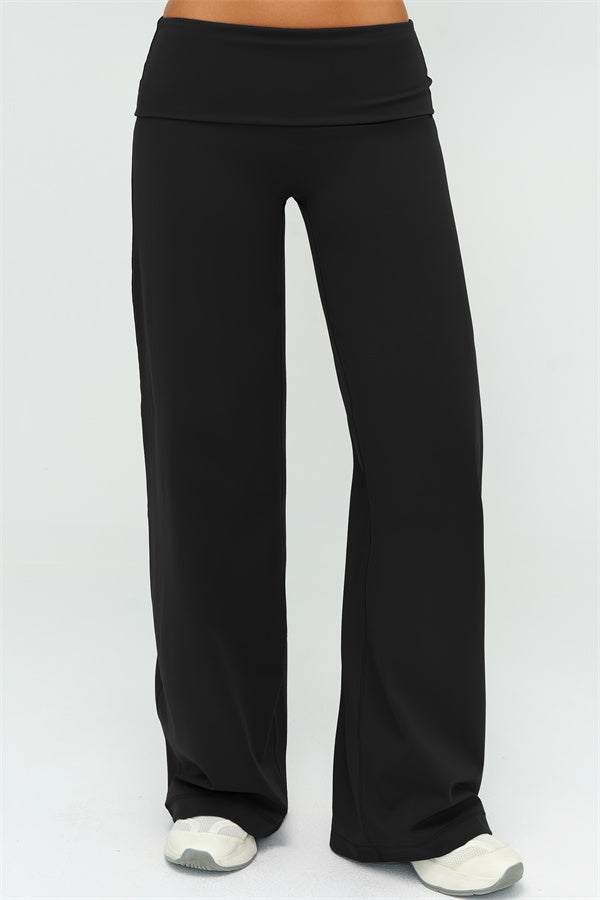 Conjunto de 2 piezas de sujetador deportivo y pantalón de pierna recta Twirl