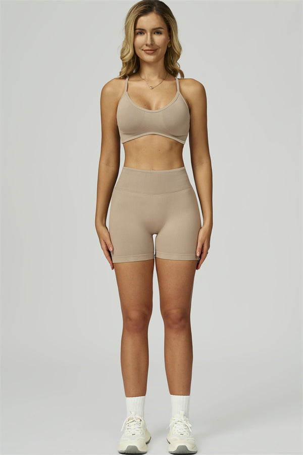 Conjunto de 2 piezas de shorts y top deportivo Prime