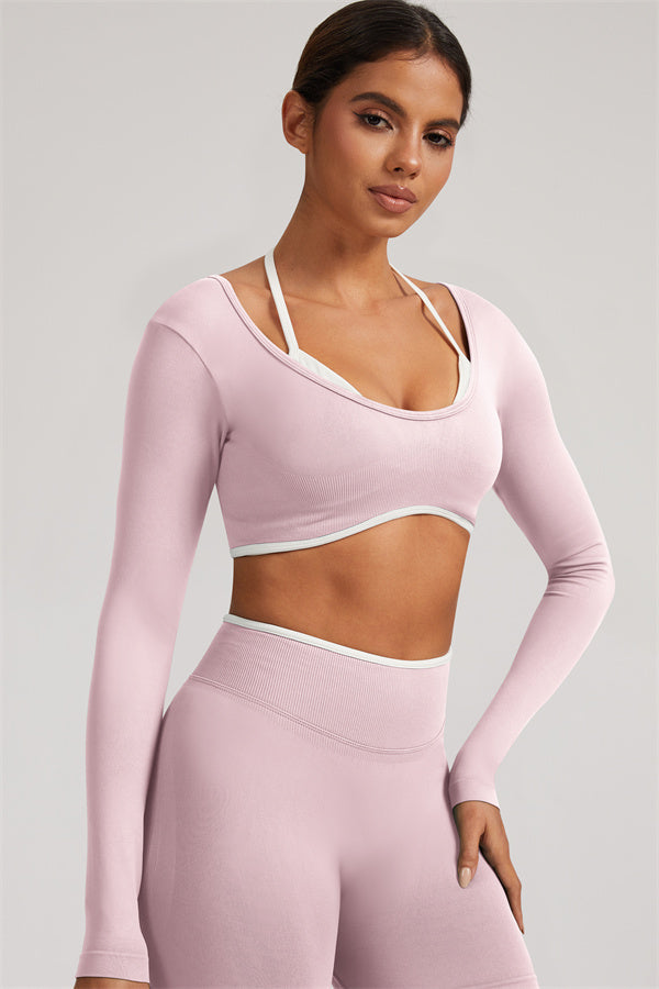 The Elevate Long Sleeve Crop top Leggings 2-Piece Set