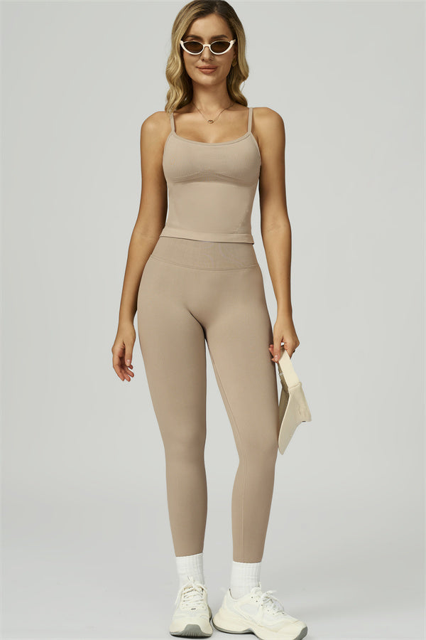 Conjunto de 2 piezas de top corto y leggings Prime