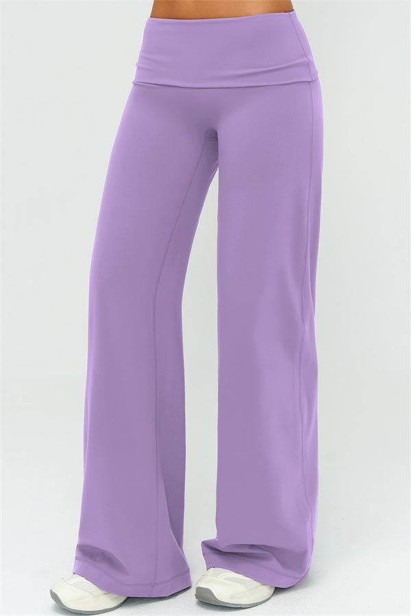 Conjunto de 2 piezas de sujetador deportivo y pantalón de pierna recta Twirl