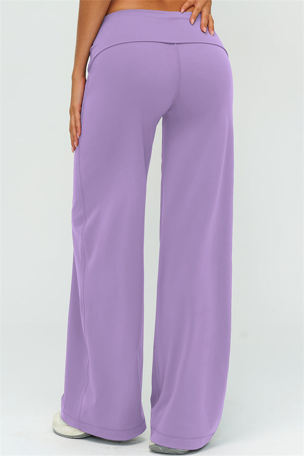 Conjunto de 2 piezas de sujetador deportivo y pantalón de pierna recta Twirl