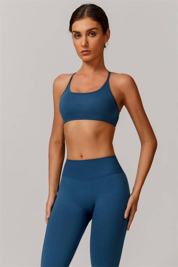 Conjunto de 2 piezas de sujetador deportivo y leggings Nova Luxe