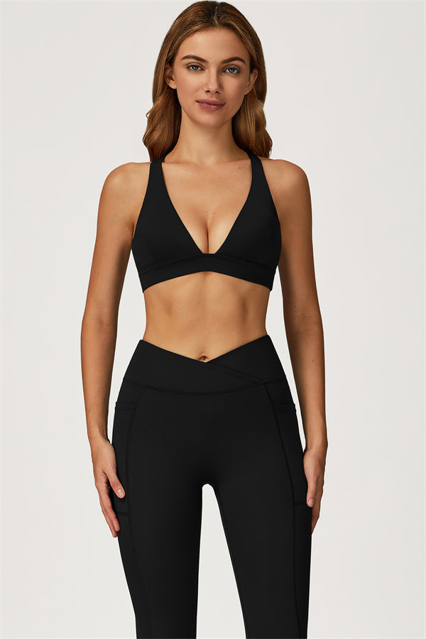 Conjunto de dos piezas de top deportivo y leggings Glacier