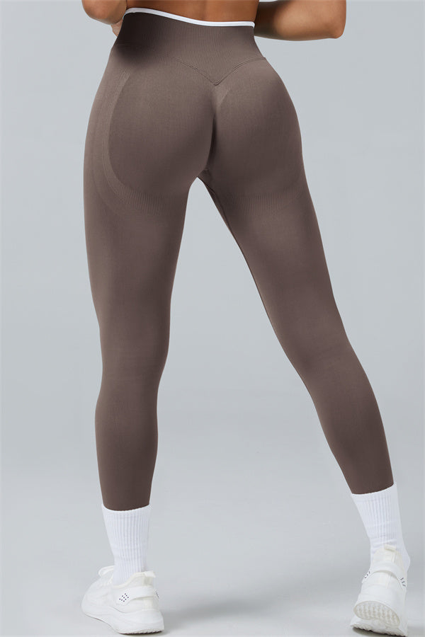 Conjunto de 2 piezas Elevate New: Top corto de manga larga y leggings
